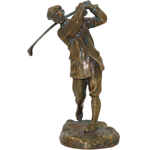 1899 Harry Vardon Bronze Hal Ludlow Elkington & Co. Statue