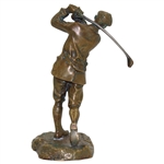 1899 Harry Vardon Bronze Hal Ludlow Elkington & Co. Statue