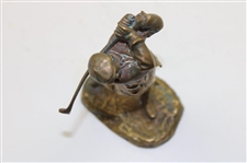 1899 Harry Vardon Bronze Hal Ludlow Elkington & Co. Statue