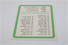 Tom Watson Signed 1981 PGA Tour '1980 Top 60 Money Winners' Golf Card JSA ALOA
