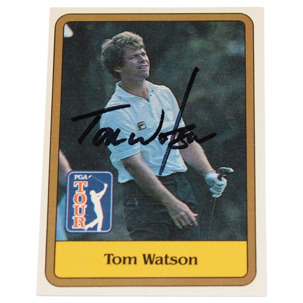 Tom Watson Signed 1981 PGA Tour Official Golf Rookie Card JSA ALOA