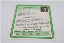 Tom Watson Signed 1981 PGA Tour Official Golf Rookie Card JSA ALOA