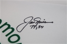 Jack Nicklaus Signed The Memorial Tournament Jacks Place Screen Flag w/Years Won JSA ALOA