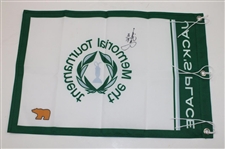 Jack Nicklaus Signed The Memorial Tournament Jacks Place Screen Flag w/Years Won JSA ALOA