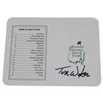 Tom Watson Signed Augusta National GC Scorecard JSA ALOA