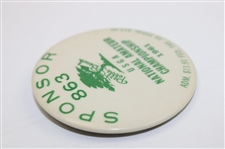 1961 US Amateur Sponsor Badge #863 - Jack Nicklaus Amateur Winner