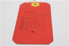 1941 Henry Hurst Invitational Series Ticket #1218 - Sam Snead Win