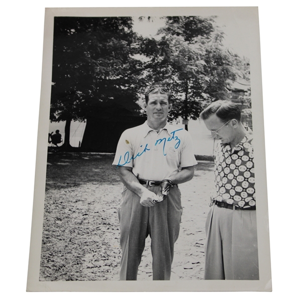Dick Metz Signed Photo JSA ALOA