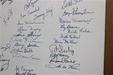 Jack Nicklaus, Yates & others Multi-Signed Writers Assoc. of America Hand-drawn Get Well Masters Page 
