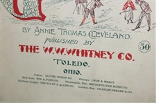 1899 Golf Sheet Music Golf Gavotte by Annie Thomas Cleveland