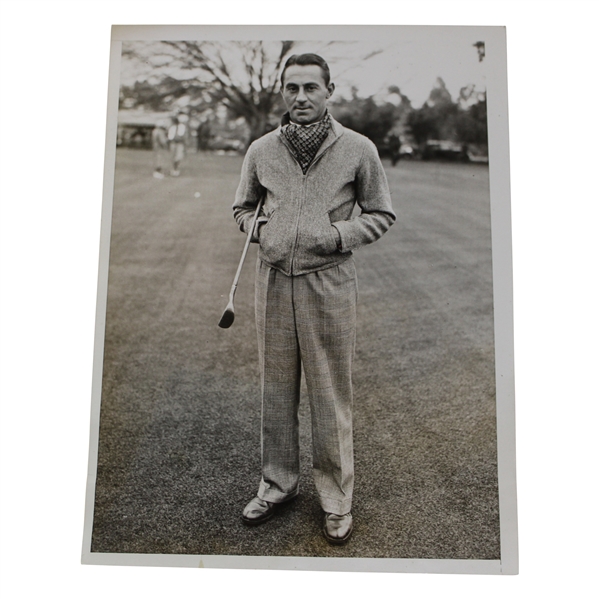 Henry Ciuci 1934 at First Masters Tournament Wire Photo 3/25/34
