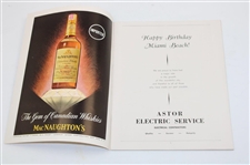 1955 Miami Beach 40th Anniversary Golf Tournament Program
