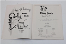 1955 Miami Beach 40th Anniversary Golf Tournament Program