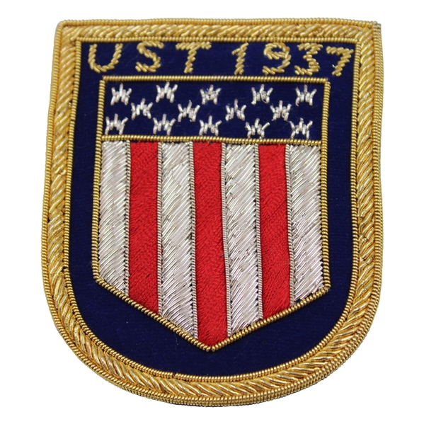1937 Ryder Cup at Southport & Ainsdale Golf Club Commemorative Team Bullion Blazer Patch 