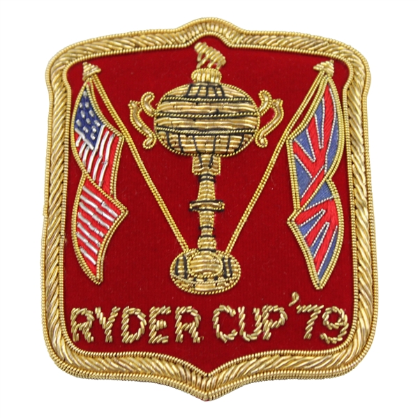 1979 Ryder Cup at The Greenbrier Commemorative Bullion Blazer Patch 