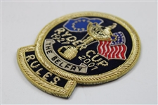 2001 Ryder Cup at The Belfry Commemorative Rules Bullion Blazer Patch 