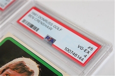 1981 Donruss Ben Crenshaw & Jack Nicklaus Statistical Leaders PSA Graded Cards