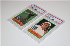 1981 Donruss Ben Crenshaw & Jack Nicklaus Statistical Leaders PSA Graded Cards