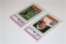 1981 Donruss Ben Crenshaw & Jack Nicklaus Statistical Leaders PSA Graded Cards