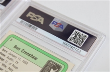 1981 Donruss Ben Crenshaw & Jack Nicklaus Statistical Leaders PSA Graded Cards