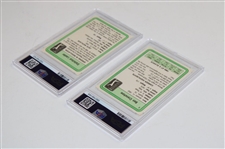 1981 Donruss Ben Crenshaw & Jack Nicklaus Statistical Leaders PSA Graded Cards