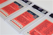 1982 Donruss Checklist, Mark Lye, Tom Watson & Lee Trevino PSA Graded Cards