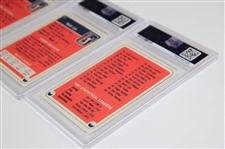 1982 Donruss Checklist, Mark Lye, Tom Watson & Lee Trevino PSA Graded Cards
