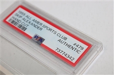 Seven (7) Seven PSA Graded 1955 All American Sports Club Hand Cut Cards