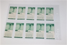 44/50 Set Of 1938 John Cotton Archie Compston Tobacco Cards & Four (4) PSA Graded Cards