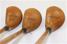 Bullseye Wooden Driver, Brassie & Spoon
