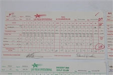Sandy Lyle, Tom Kite & (10) Others Signed 1998 Las Vegas Invitational Official Scorecards