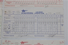 Sandy Lyle, Tom Kite & (10) Others Signed 1998 Las Vegas Invitational Official Scorecards