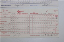 Sandy Lyle, Tom Kite & (10) Others Signed 1998 Las Vegas Invitational Official Scorecards