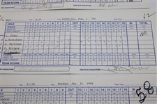 Gary Player,  Lee Elder & (8) Others Signed 1994 Royal Caribbean Classic Pro Am Official Scorecards