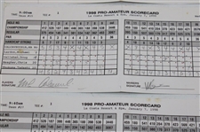 Vijay Singh, Justin Leonard & (8) Others Signed 1998 Mercedes La Costa Pro Am Official Scorecards