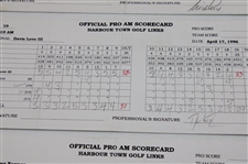 Tom Watson, Greg Norman & (12) Others Signed 1996 Harbour Town Pro Am Official Scorecards