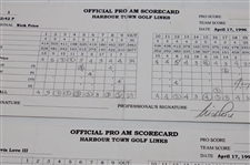 Tom Watson, Greg Norman & (12) Others Signed 1996 Harbour Town Pro Am Official Scorecards