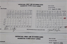 Tom Watson, Greg Norman & (12) Others Signed 1996 Harbour Town Pro Am Official Scorecards
