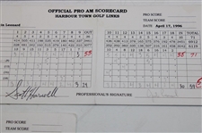 Tom Watson, Greg Norman & (12) Others Signed 1996 Harbour Town Pro Am Official Scorecards