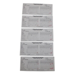 Paul Azinger, Nick Faldo & (8) Others Signed 1996 Harbour Town Pro Am Official Scorecards