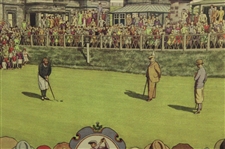 Bobby Jones Signed 1930 Currier & Ives British Open at St. Andrews Print JSA ALOA