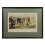 1931 E. Currier The First Amateur Golf Championship held in America Print - Framed
