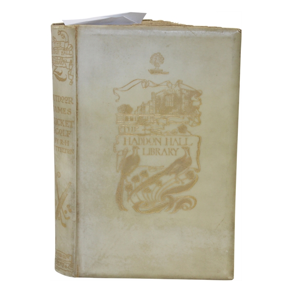 1901 Out Door Games Cricket And Golf Limited Edition Book by Lyttelton