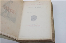 1901 'Out Door Games Cricket And Golf' Limited Edition Book by Lyttelton