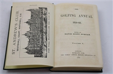 The Golfing Annual 1891-92'