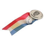 c.1947 I'm Rooting For Jackie Robinson Dodgers Rookie Pinback w/Ribbon