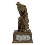 1929 Cole Creek Country Club 3rd Flight Trophy w/ Bobby Jones Likeness