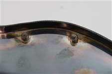c.1930 Golfer Crystal Inkwell w/ Double Gutta Ball Display
