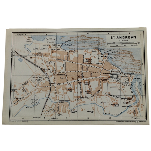 1927 St. Andrews Map Card