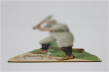 c.1896 Spalding Baseball Player Die Cut